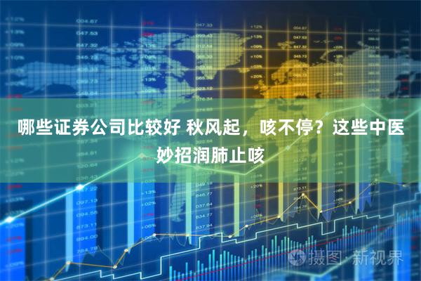 哪些证券公司比较好 秋风起，咳不停？这些中医妙招润肺止咳